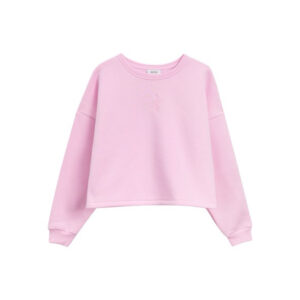 Bluza z cipk@ - różowa, krótsza